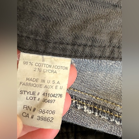 THEORY Wide Leg Flare Denim Trouser Jeans Dark Wash Workwear Career Low Rise - Picture 10 of 11